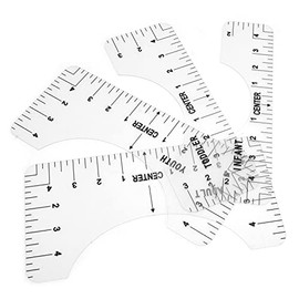 SoarUp Regla de Camiseta, Regla de Costura portátil, Regla de medición de Ropa para Adultos, jóvenes, niños pequeños, Ropa para prensado en Caliente/s