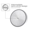 LEKEYE Shower Hair Catcher Drain Protector Strainer-Steel & Silicone 2