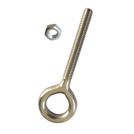 17 Sets Eye Bolt M5 Stainless Steel Rust Resistant Sturdy Ring Bolt Nuts Included 59mm Length for Garden Hanging Projects