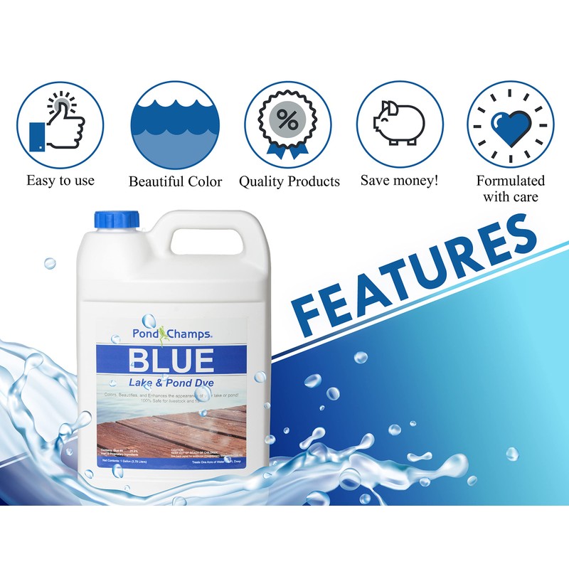 Blue Lake and Pond Dye (4 Gallon Value Pack)