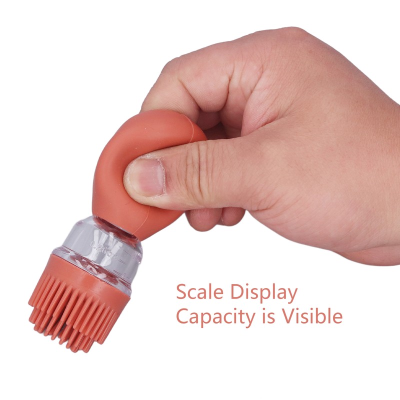 2pcs Oil Container with Silicone Brush Oil Dispenser Bottle for