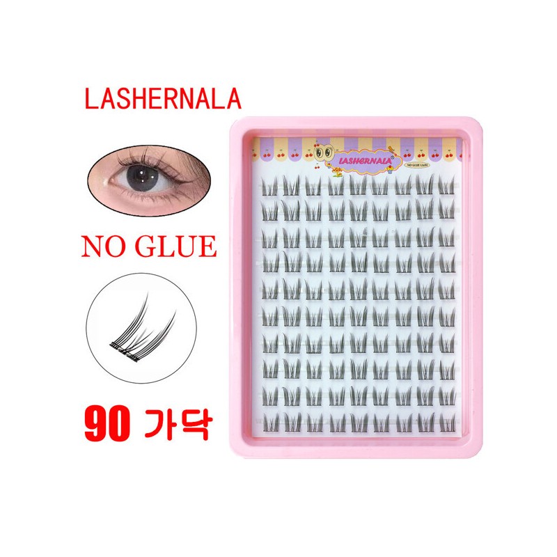 (현대Hmall)1+1 Lashernala 속눈썹나라 90가닥 속눈썹연장 노글루속눈썹 눈썹연장 가닥속눈썹 (Hyundai Hmall)