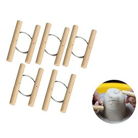 Ioffersuper 5 Pcs Wire Clay Cutter Cheese Plasticine Dough Cutting Pottery Tools