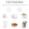 ATREFUU 5Pcs 10in and 7in Trivet Mats Set for Hot