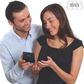 Beaux Bijoux Wave Design Natural Larimar Gemstone 18” Pendant Necklace | Sterling Silver Necklace Jewelry for Women or Teens