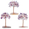 dssmboom Hand Wrapped Wire Crystal Tree with Agate Slice Base