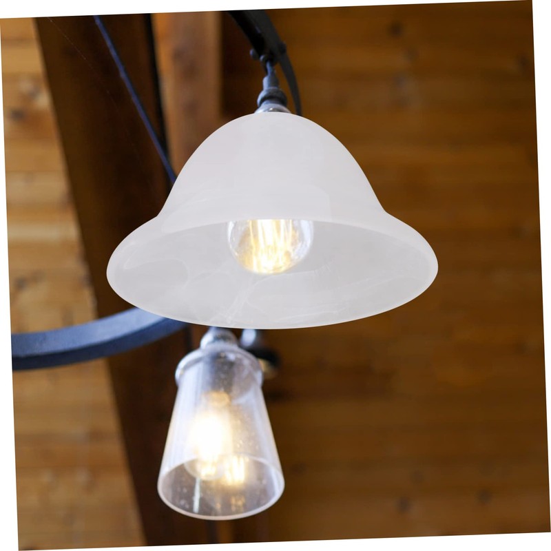 STOBAZA Glass Shade for Uplighter Unique Lampshade White Cover Ceiling