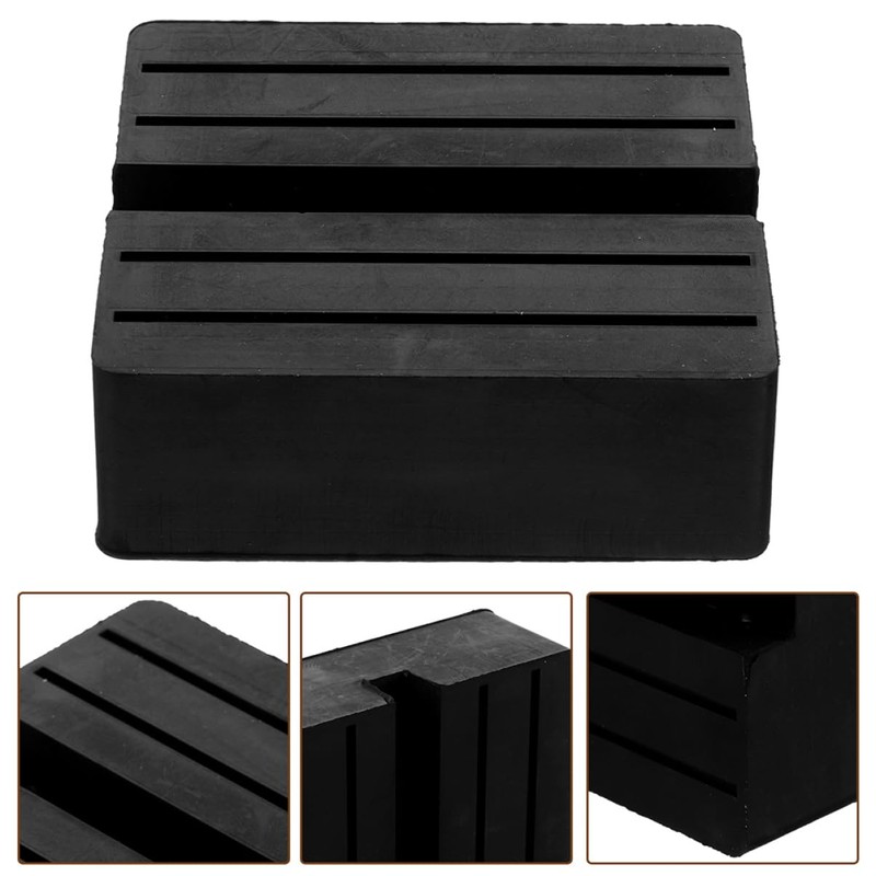 SUPVOX 2pcs High-Class Rubber Jack Stand Pad Jack Block for