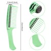Leinuosen 3 Packs Hair Comb with Roller, Detangling Comb with