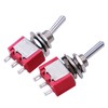 mxuteuk 8pcs MTS-102 3 Terminal 2 Position SPDT Mini Miniature