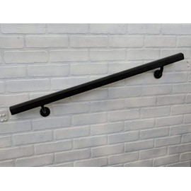 Aluminum Handrail Direct AHR 6' Handrail Section - Black Sand - Stair Handrail - USA Made - Easy to Install