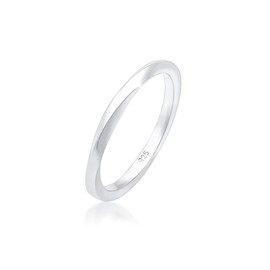 Elli Women's Classic Twisted Ring in 925 Sterling Silver, 54 mm, 56, None