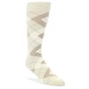 Statement Sockwear Champagne Argyle Men's Dress Socks
