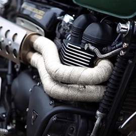 Abgasschlauch Hitzeschutzschlauch 25mm für Stromerzeuger, 100CM Hitzeschutzband für Abgasrohr Standheizung Isolierung Schlauch High TEMP Fiberglass Sleeving für Heizungen Air-Klimaanlage (1m)