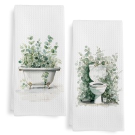 GWFSJYU 030DCmj2-bathroom Home & Kitchen, Kitchen & Dining, Dining & Entertaining, Tabletop Accessories, Linens, Dish Cloths & Dish Towels