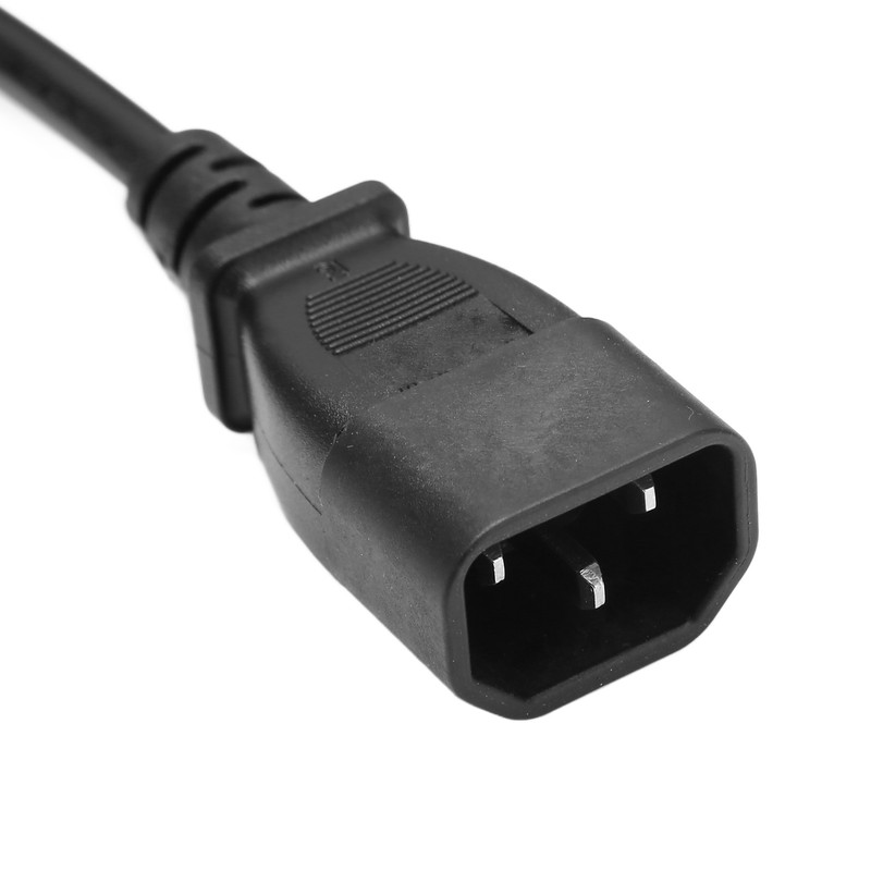 IEC320 C14 Male to C5 Female Power Cable Tension Resistant