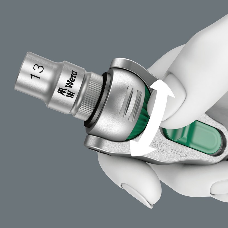 Wera 073261 Zyklop 8000B Ratchet 3/8" Drive 199mm Carded