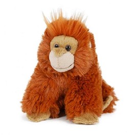 Unbekannt Soft Toy Orang UTAN, 13 cm Cuddly Toy, Wild Animal Zoo Animal Monkey
