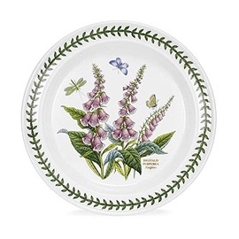 Portmeirion Botanic Garden Digitalis Purpurea Foxglove 10-in Dinner Plate