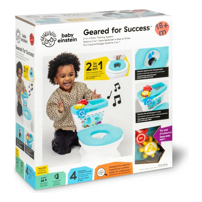 Baño Entrenador Baby Einstein 2 En 1 Adaptador Desmontable