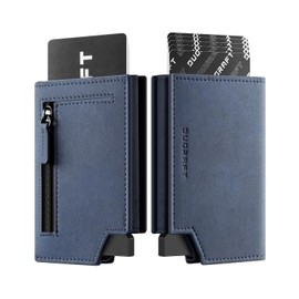 DUGRAFT Card Holder Wallet with Coin Pocket, RFID Blocking Mens Wallet with Money Organisers & 3 Leather Slots