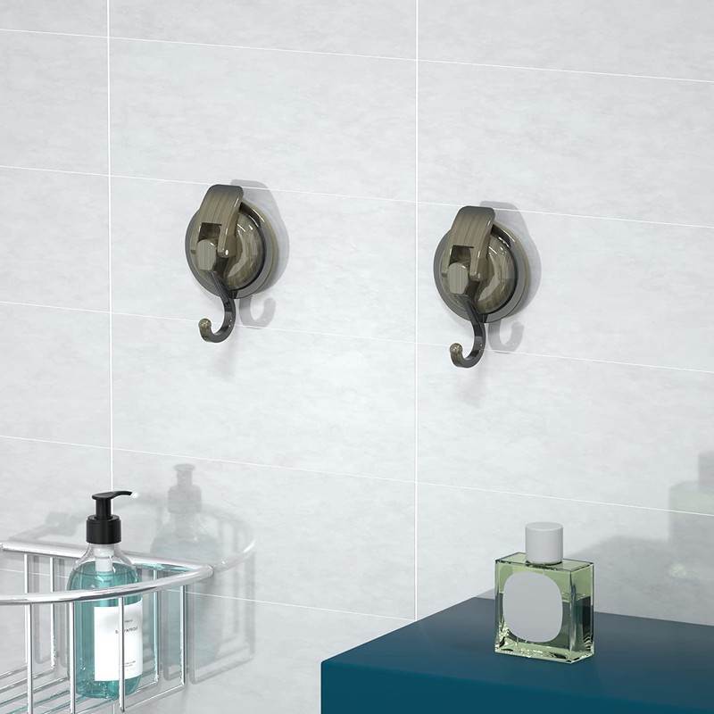 Strong Suction Cup Hook, Vacuum 2 Pack, Load Capacity 11.0