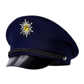 W WIDMANN MILANO Party Fashion 03187 Police Hat for Children, Dark Blue, Police Hat, Policeman, Cap, Uniform, Police Costume