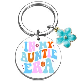 Auntie Gift Ideas Keychain Aunt Gifts from Niece Nephew Best Aunt Gifts Mothers Day Birthday Christmas Gift For New Auntie