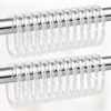 Amazer Plastic Shower Curtain Rings, Shower Curtain Hooks, 24 Pcs