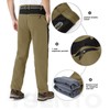 YSENTO Men's Fleece Lined Ski Snow Pants Winter Waterproof Softshell