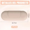 Estuche para Brochas de Maquillaje de Silicona, con Cierre magnético