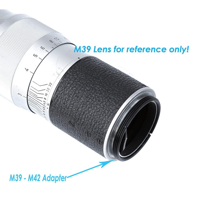 (2 Packs) M39 to M42 Adapter Ring, 39mm to 42mm