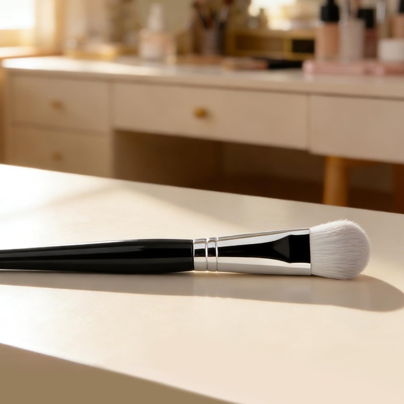 LASHIDOL Peach-Shaped Cheek Brush Makeup Brush Set - Soft High-Density