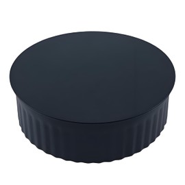 Aretle corrugate Flue Cover Cap BM0152 24Ga，Indoor Chimney Pipe Cap，Round Chimney Stove Pipe Plug Stove Pipe Cap Black 7 inch 24Gauge Fireplace Chimney Pipe