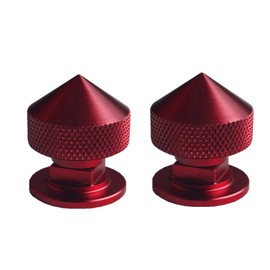 JGR 1 Pair Welding Hood (Pipeliner) Fasteners Aluminum (Spiked-Red)