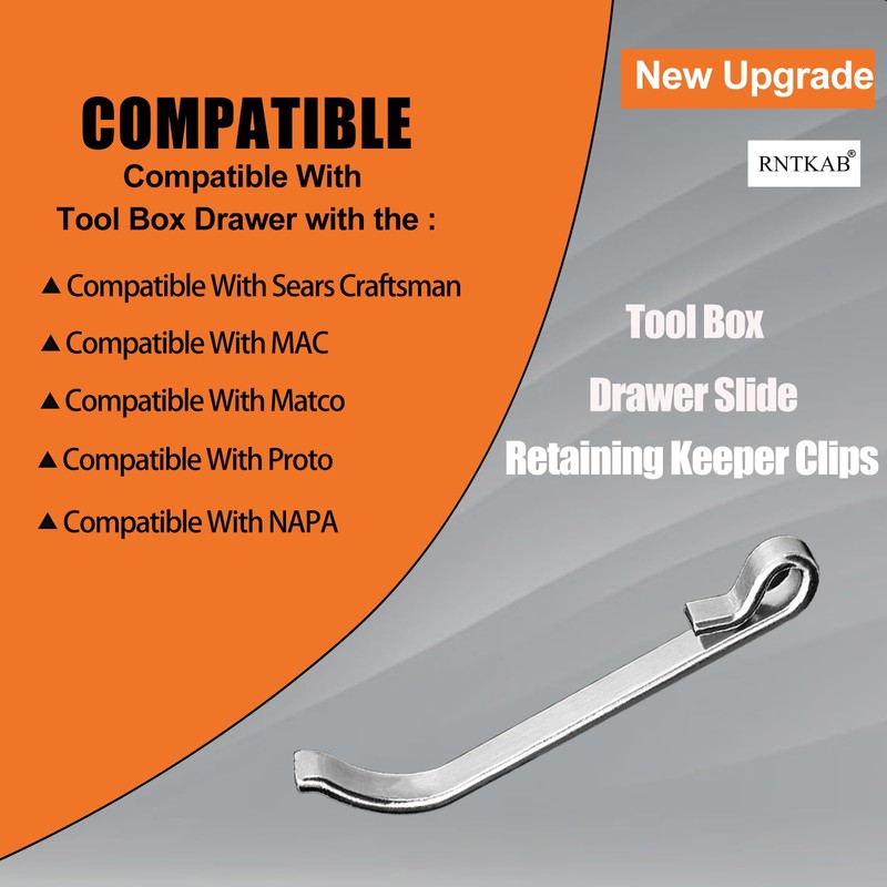 Tool Box Drawer Retainer Slide Clips for Mac Napa Proto