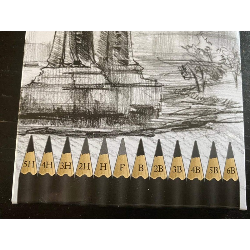 151 Pack Of 12 Graded Artist Sketching Pencils Tones &