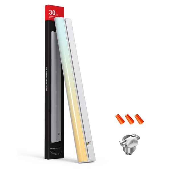 Aulaidik Hardwired Under Cabinet Lighting 30'', 3CCT Daylight with Triac