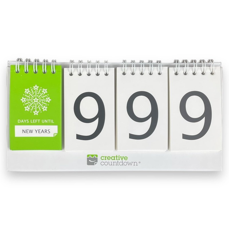 Perpetual Countdown Calendar, Days Left Tracker for Holidays, Birthdays, Anniversaries,