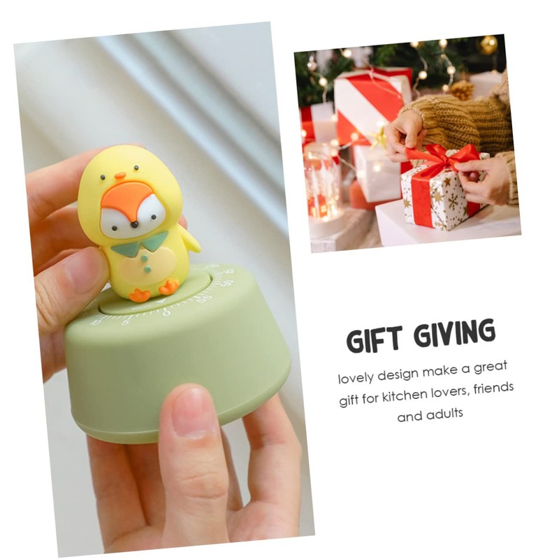 BIUDECO Cute Cartoon Kitchen Timer Visual Manager for Baking Cooking