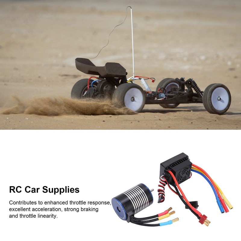 3650 4300KV No Sense Brushless Motor with 60A Waterproof ESC