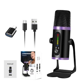 MICYUSHENG USB Capacitor Microphone Anchor Live Singing Recording Play Game Capacitor Microphone Mobile Phone Computer