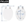 Wood Toilet Seat, Slow Close, High Gloss Finish, Premium Moulded