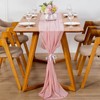 YUNSHANGHE Modern Chiffon Table Runner, 70 x 600 cm, Washable