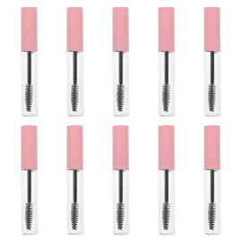 Abaodam Set de 10 Tubos de Rímel Vacíos de 10ml con Varita para Pestañas, Botella de Plástico Rosa Ligera y Fácil Aplicación para Sérum de Crecimiento