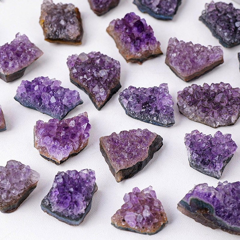 Amethyst Cluster Decor | Raw Amethyst Stones,Natural Amethyst Crystal Clusters,