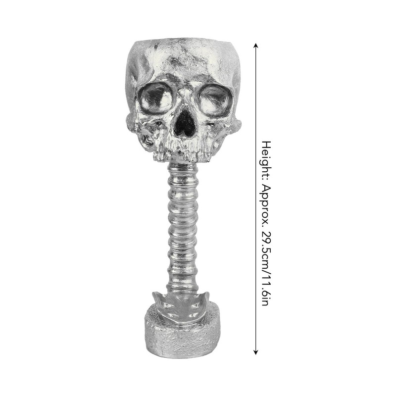 Skull Planter Spine Stand Set Innovative Exquisite Decorative Hand Painted