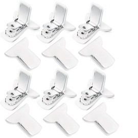 LALOCAPEYO 12 Bracket Fixing Clips Down Duvet Cover Fasteners Padded Curtains Soft Cushions Comfortable Clips Non Slip Clips White Padding Clips to Prevent The Sheets From Falling Off or Getting Messy