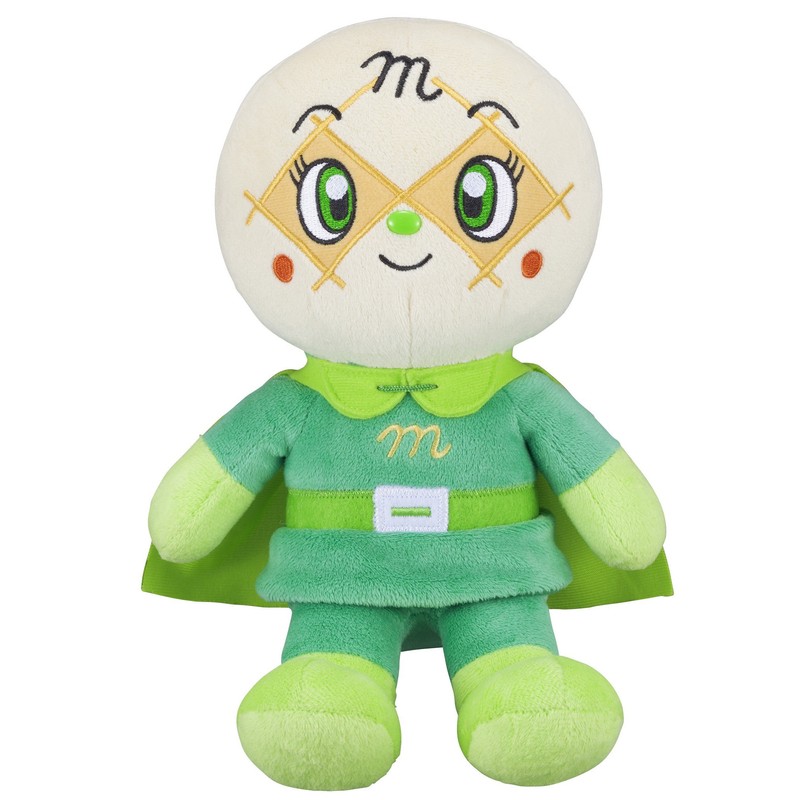 SEGA FAVE Anpanman Soft Smile Plush Toy, S Plus, Melonpana-chan