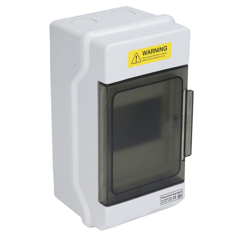 Distribution Box Waterproof 4 Way Plastic Junction Case Transparent Cover